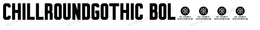 ChillRoundGothic Bol字体转换